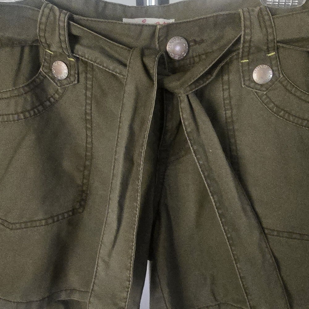 UNIONBAY Khaki Tie-Front Trousers